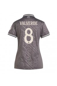 Fotbalové Dres Real Madrid Federico Valverde #8 Dámské Třetí Oblečení 2024-25 Krátký Rukáv